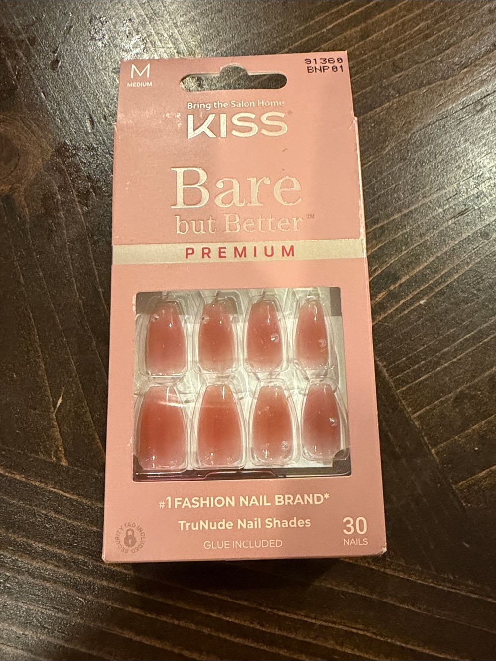 Kiss Bare But Better Premium TruNude Press-On Nails - Soft Pink Nude